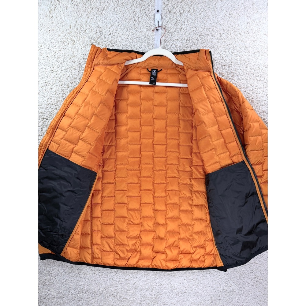 Mountain Hardwear Puffer Coat Mens Large Orange Thermostatic Lightweight Jacket - Picture 7 of 9